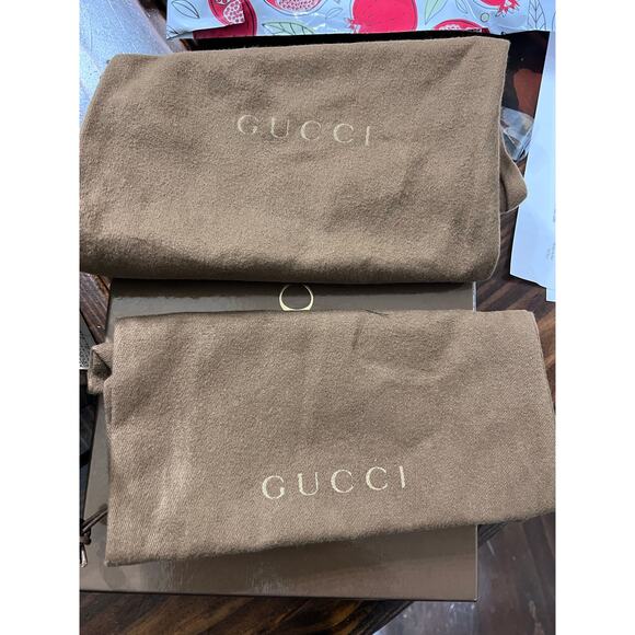 Gucci Metallic Gunmetal Leather Platform Pumps Size 40.5 Made in Italy High Heel - Picture 5 of 16